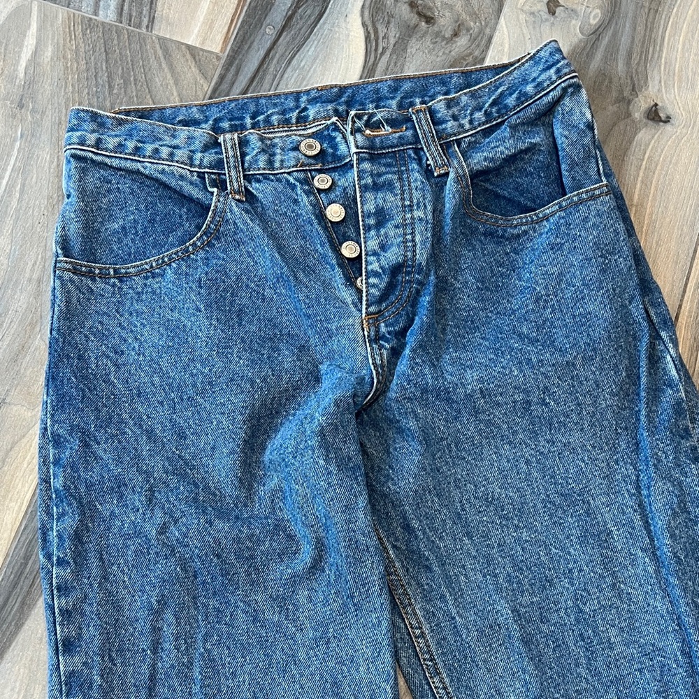 J Galt mid rise Blue Denim straight leg Jeans